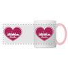 I love Berlin weiß - Tasse zweifarbig - white/pink