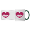 I love Berlin weiß - Tasse zweifarbig - white/dark green