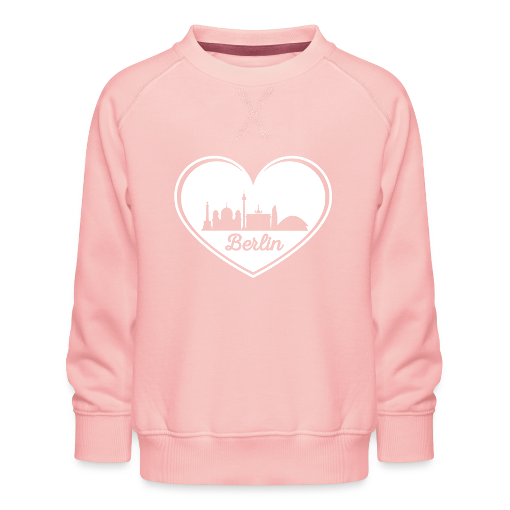 I love Berlin weiß - Kinder Premium Sweatshirt - crystal pink