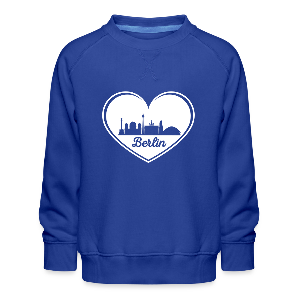 I love Berlin weiß - Kinder Premium Sweatshirt - royal blue
