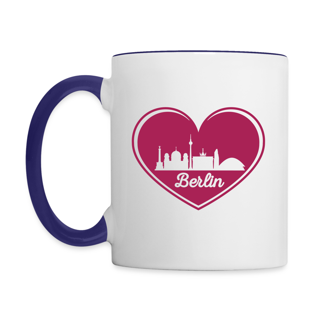 I love Berlin weiß - Tasse zweifarbig