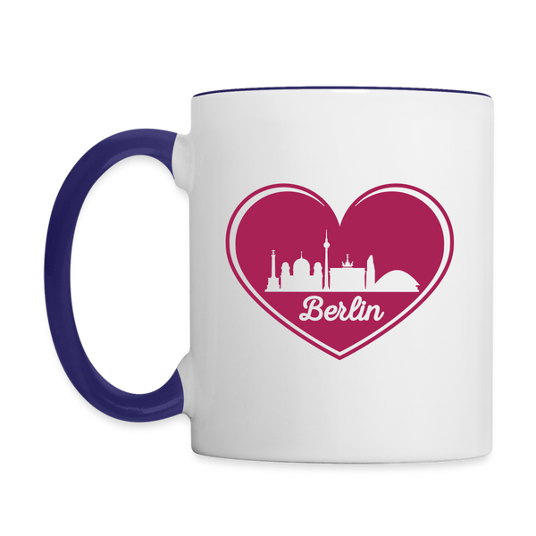 I love Berlin weiß - Tasse zweifarbig