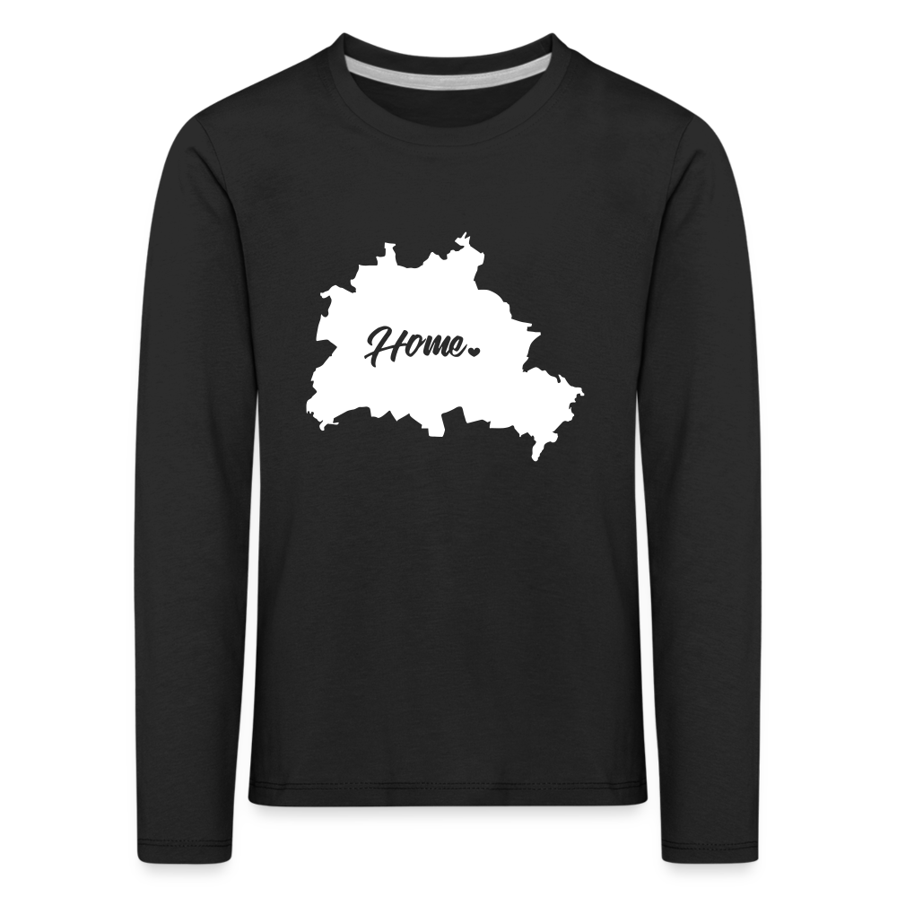 Heimat Berlin - Kinder Langarmshirt - black