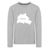 Heimat Berlin - Kinder Langarmshirt - heather grey