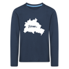 Heimat Berlin - Kinder Langarmshirt - navy