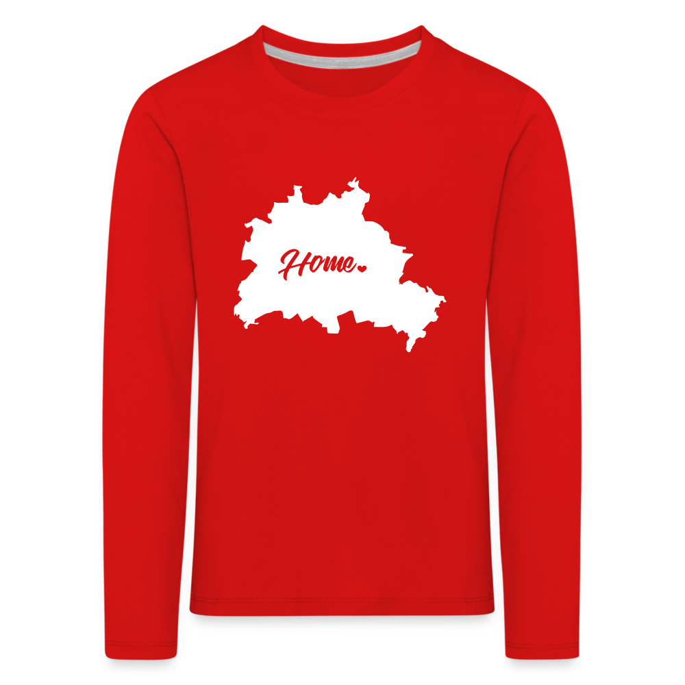 Heimat Berlin - Kinder Langarmshirt - red
