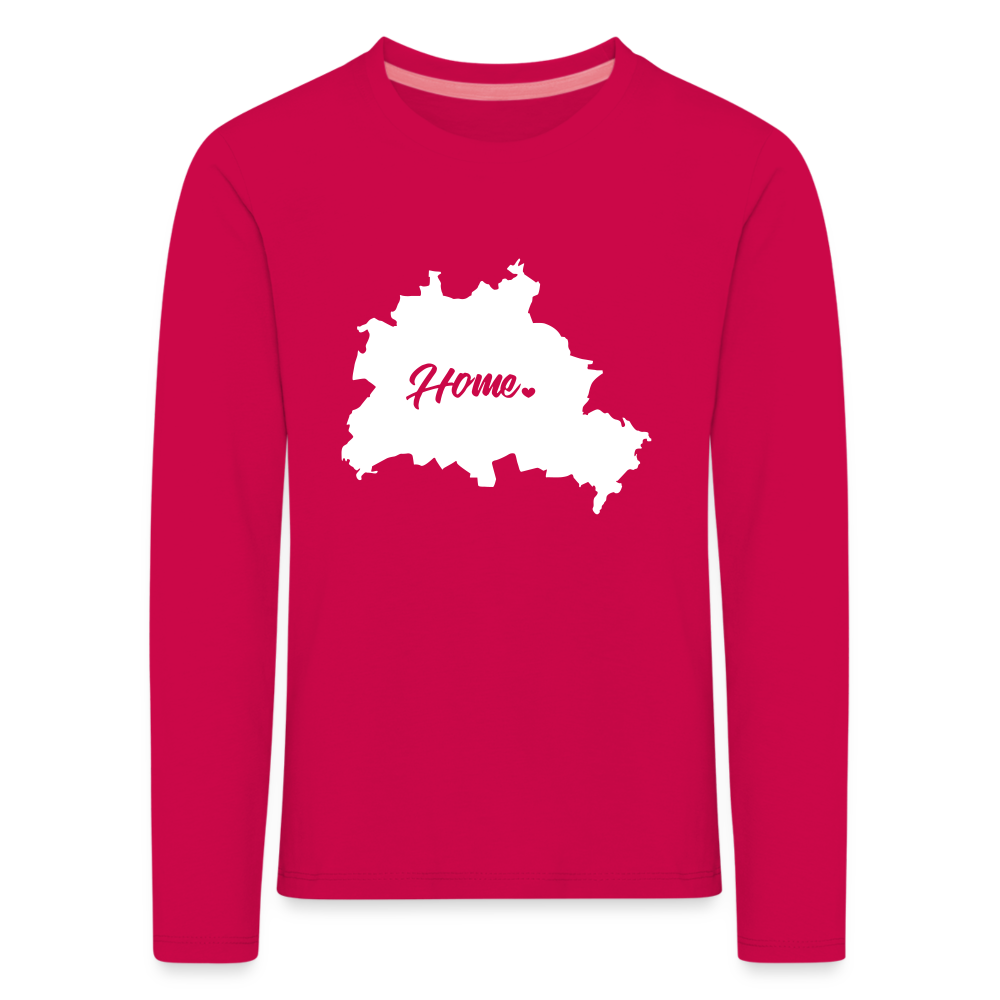 Heimat Berlin - Kinder Langarmshirt - dark pink