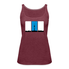 Berliner Skyline in Streifen - Frauen Premium Tank Top
