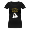 Kaffee motiviert - Frauen Premium T-Shirt - black