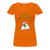 Kaffee motiviert - Frauen Premium T-Shirt - orange