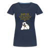 Kaffee motiviert - Frauen Premium T-Shirt - navy