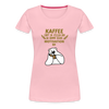 Kaffee motiviert - Frauen Premium T-Shirt - rose shadow