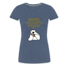 Kaffee motiviert - Frauen Premium T-Shirt - heather blue