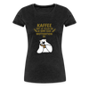 Kaffee motiviert - Frauen Premium T-Shirt - charcoal grey