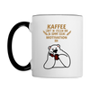 Kaffee motiviert - Tasse zweifarbig