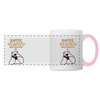 Kaffee motiviert - Tasse zweifarbig - white/pink