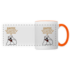 Kaffee motiviert - Tasse zweifarbig - white/orange