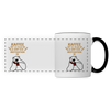 Kaffee motiviert - Tasse zweifarbig - white/black