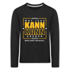 Wat Icke Kann, Kann Keener - Kinder Langarmshirt - black