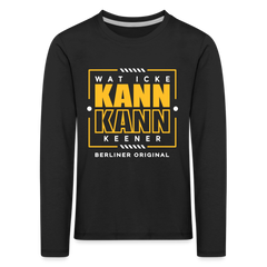 Wat Icke Kann, Kann Keener - Kinder Langarmshirt