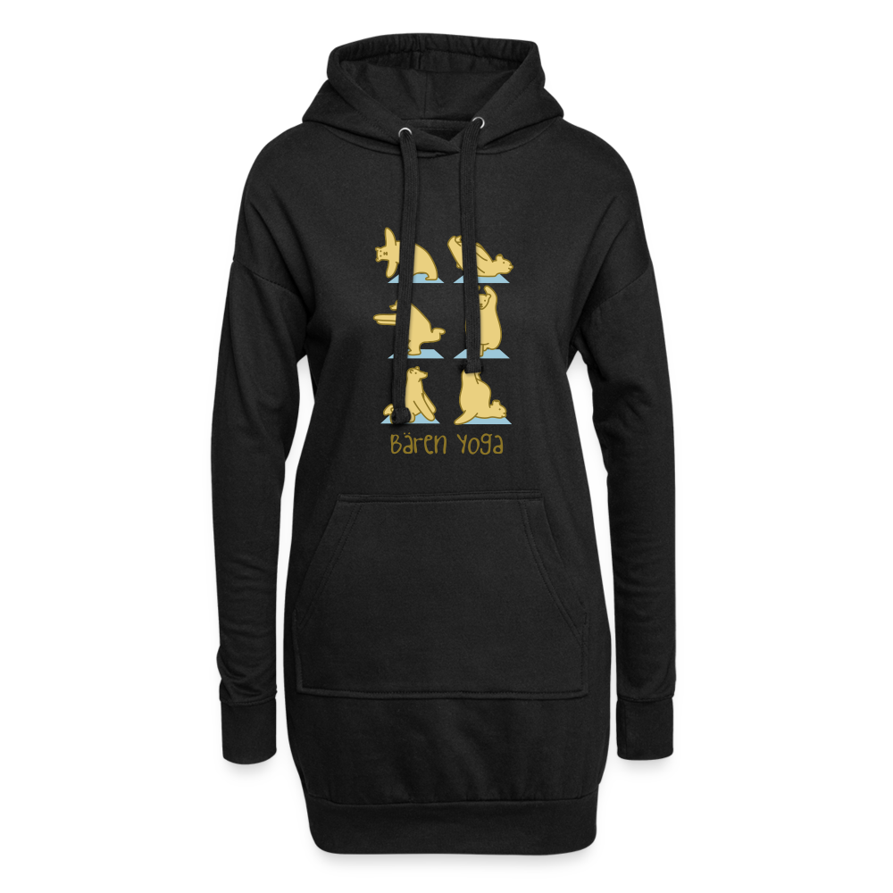 Bären Yoga - Hoodie-Kleid - black