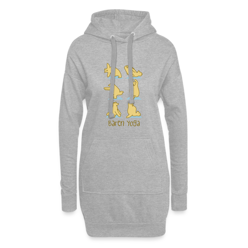Bären Yoga - Hoodie-Kleid - heather grey