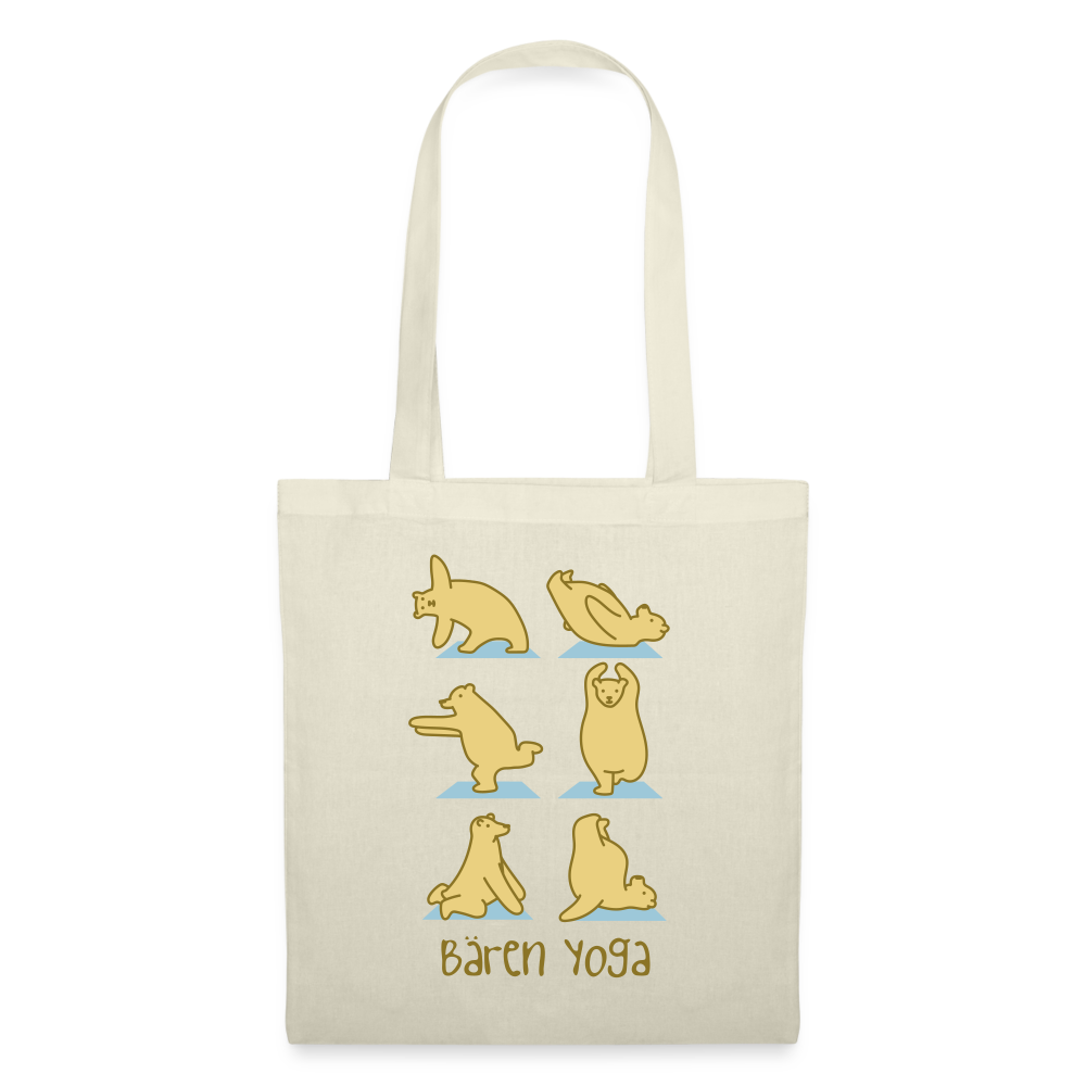 Bären Yoga - Stoffbeutel - nature
