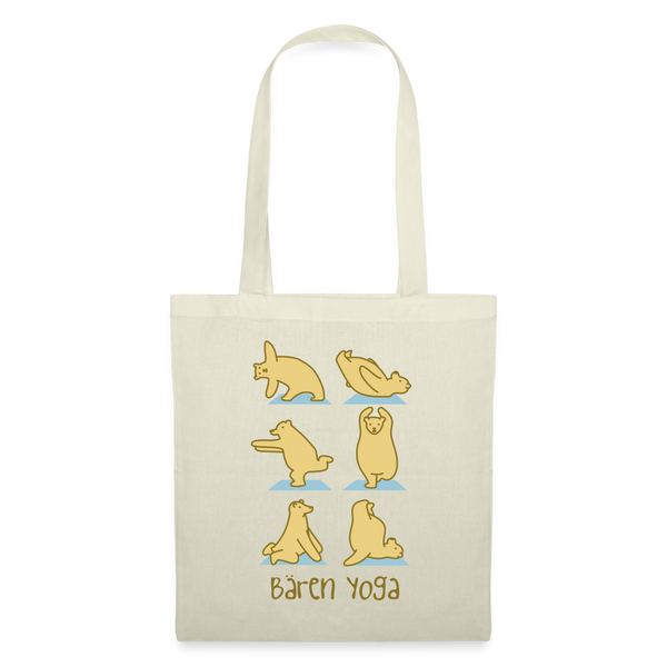 Bären Yoga - Stoffbeutel - nature