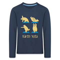 Bären Yoga - Kinder Langarmshirt