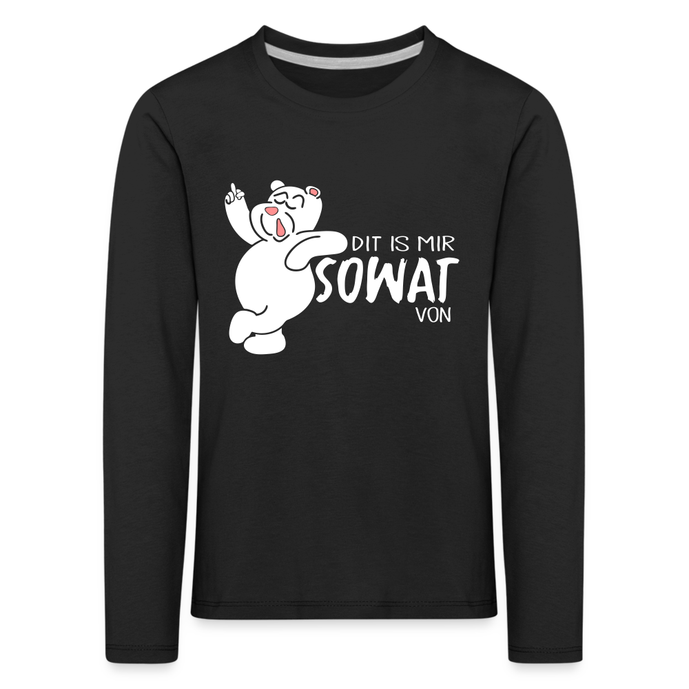 Dit is mir sowat von - Kinder Langarmshirt - black