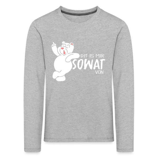 Dit is mir sowat von - Kinder Langarmshirt - heather grey