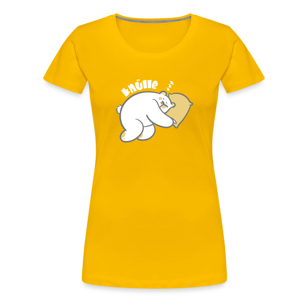 Knülle - Frauen Premium T-Shirt - sun yellow