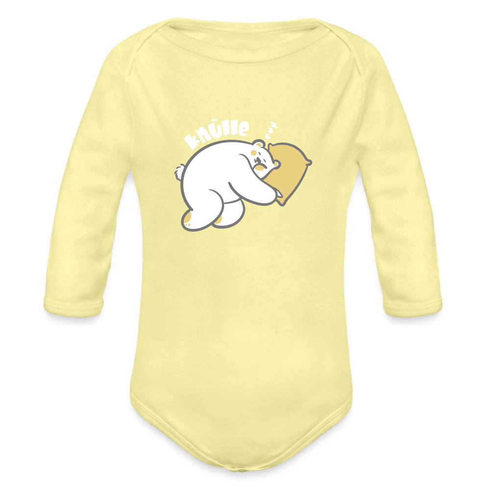 Knülle - Bio-Langarmbody - washed yellow