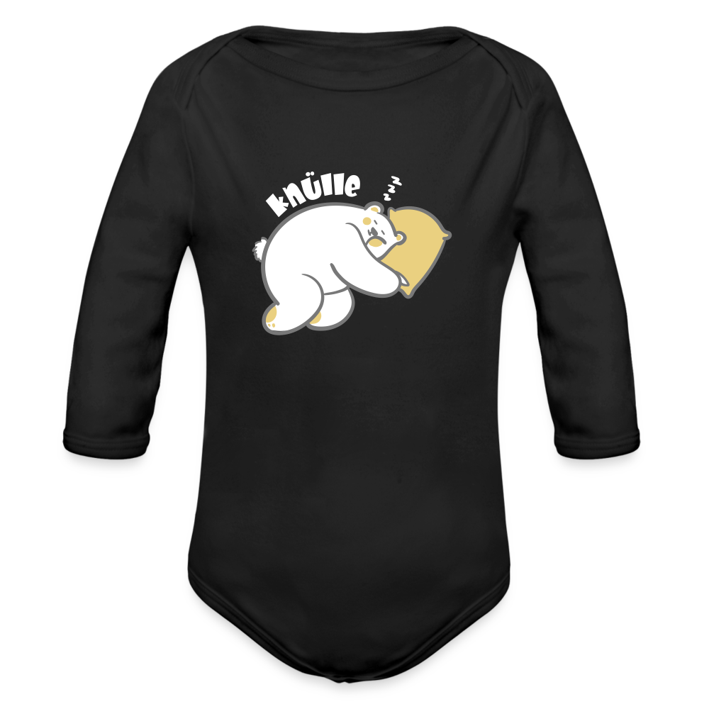 Knülle - Bio-Langarmbody - black