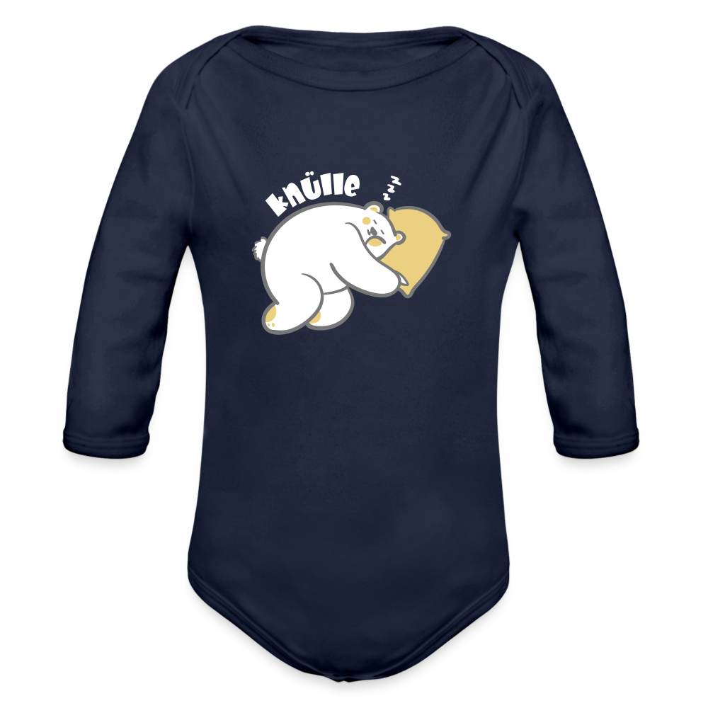 Knülle - Bio-Langarmbody - dark navy