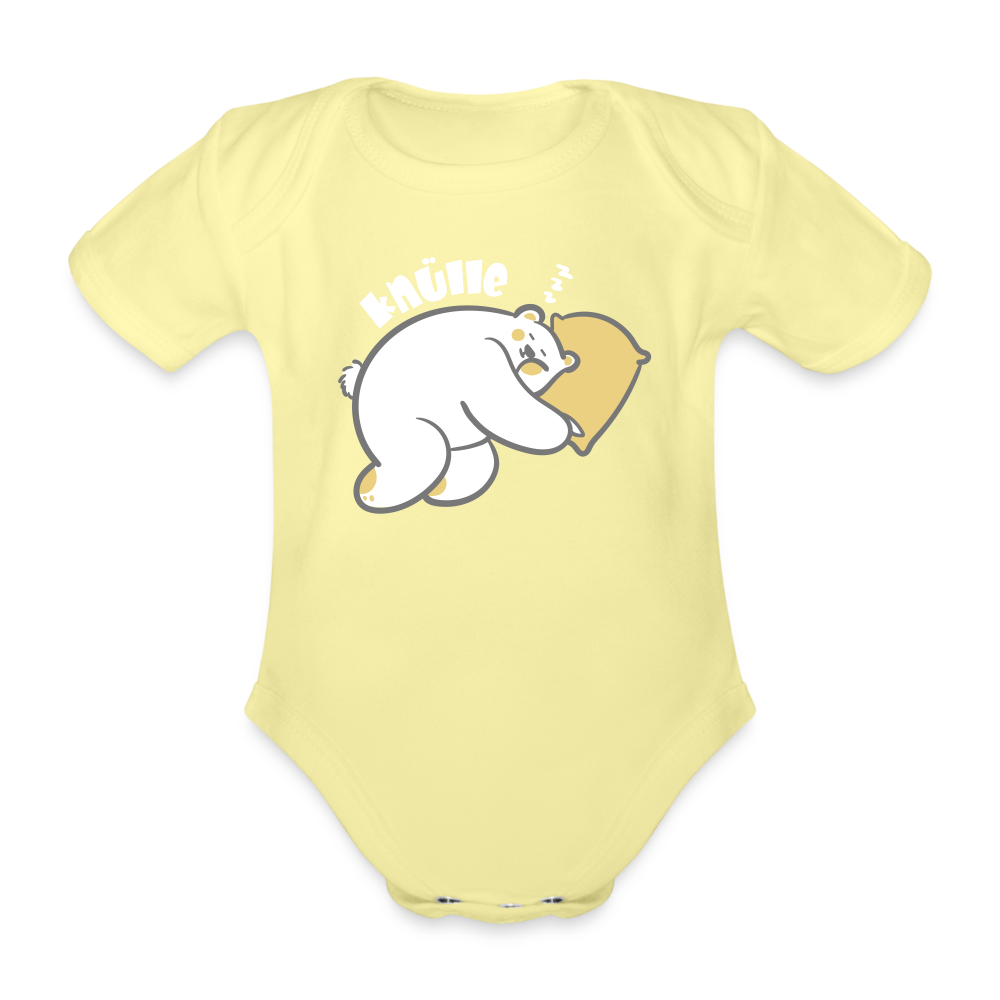 Knülle - Bio-Kurzarmbody - washed yellow