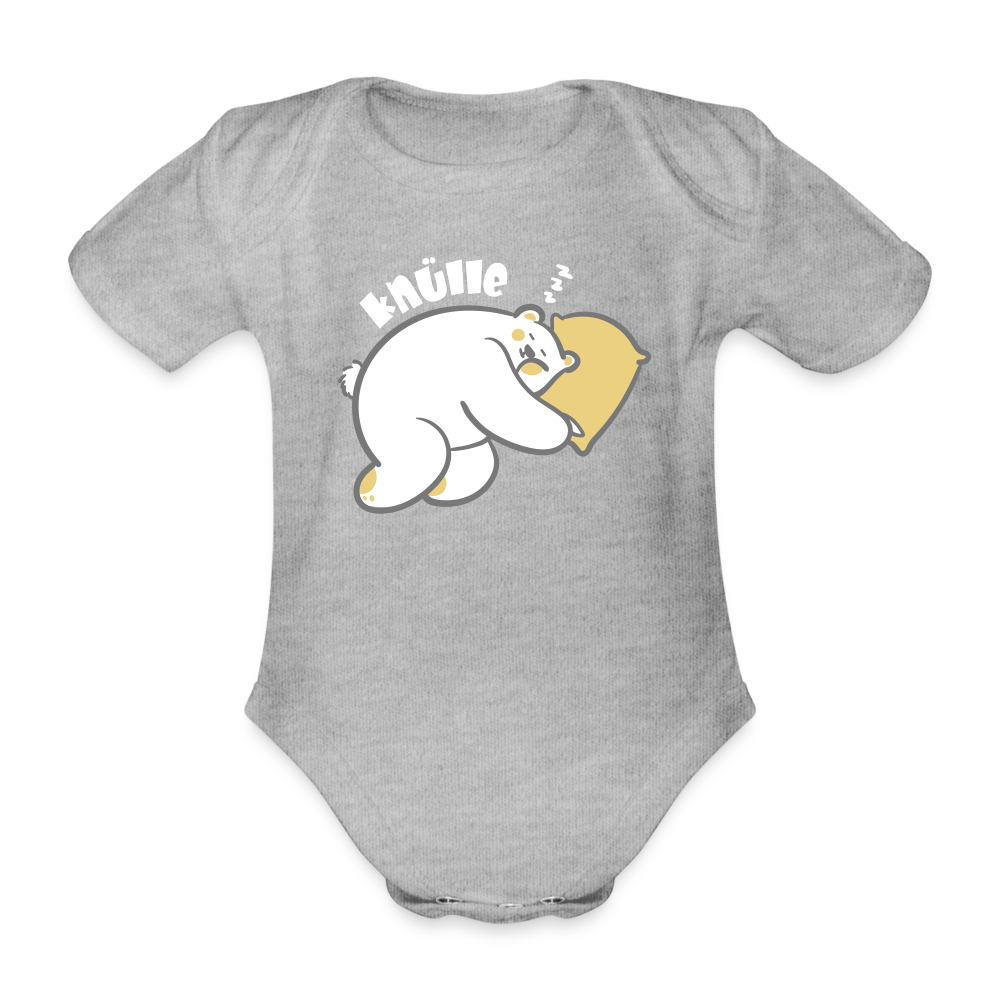 Knülle - Bio-Kurzarmbody - heather grey
