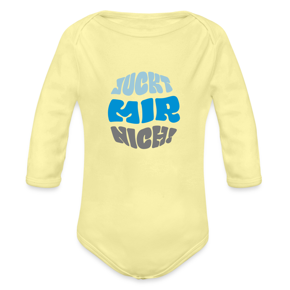 Juckt Mir Nich! - Bio-Langarmbody - washed yellow