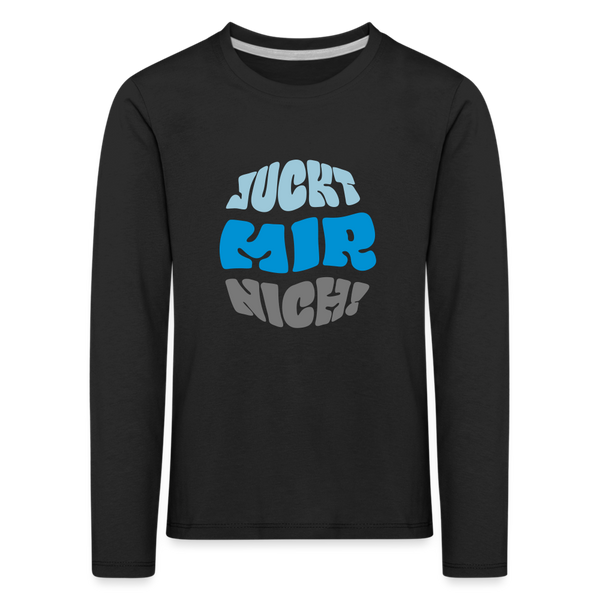 Juckt Mir Nich! - Kinder Langarmshirt - black
