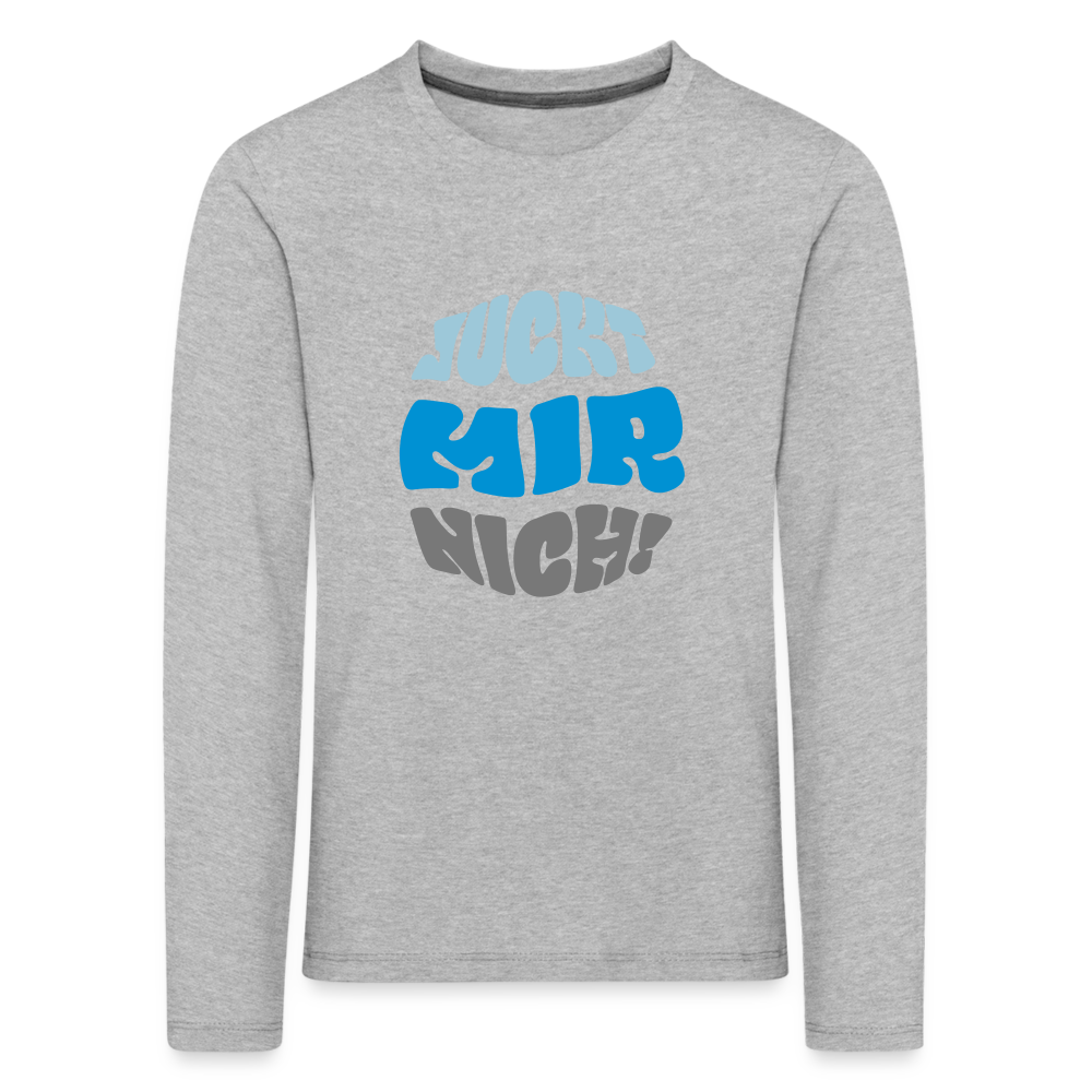 Juckt Mir Nich! - Kinder Langarmshirt - heather grey