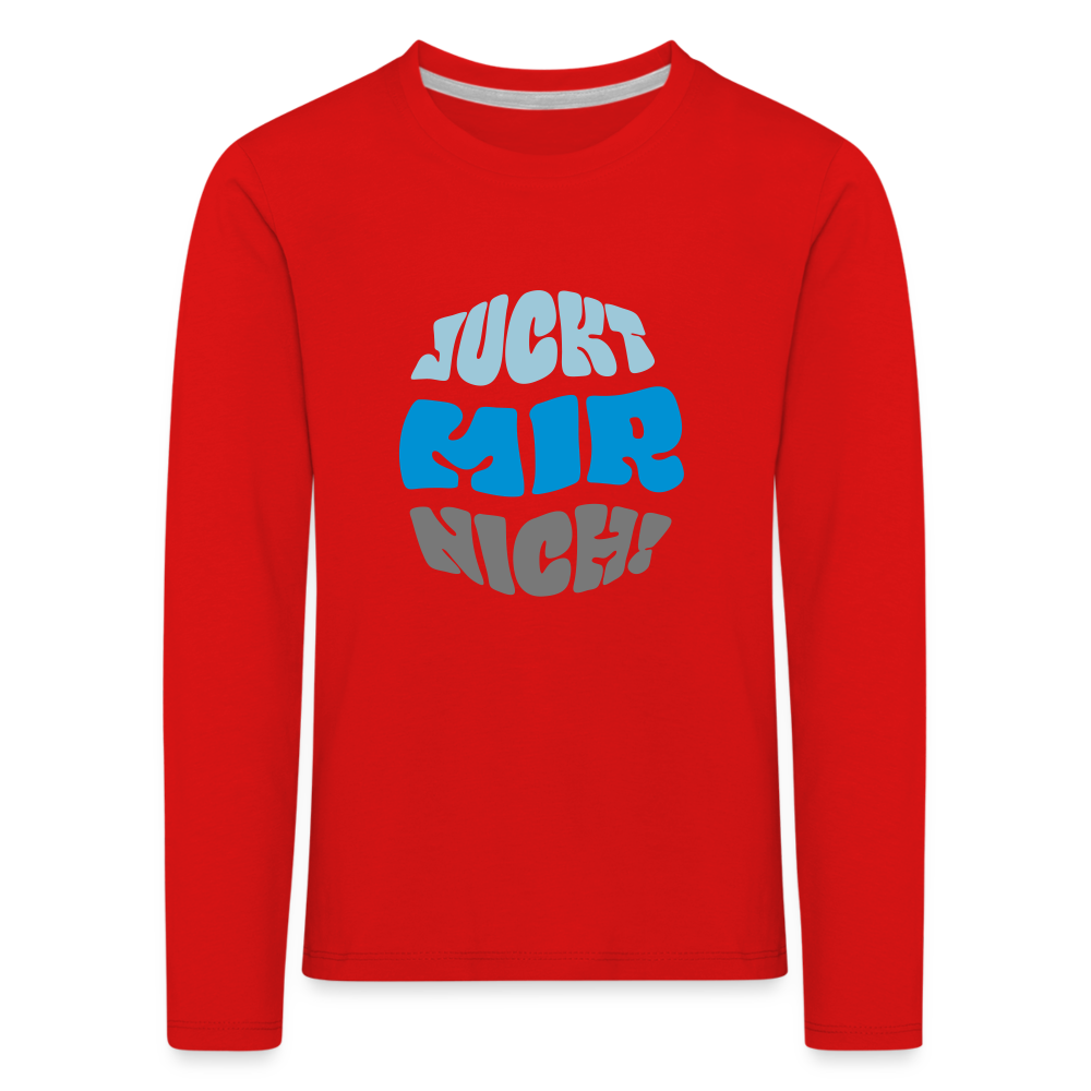 Juckt Mir Nich! - Kinder Langarmshirt - red