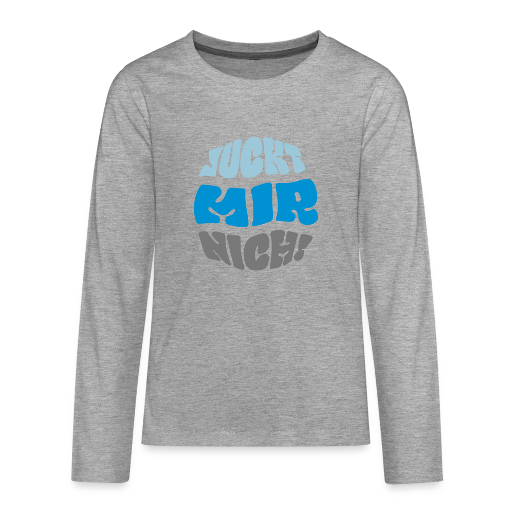 Juckt Mir Nich! - Teenager Langarmshirt - heather grey