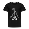 Eiffelturm in Berlin Bonjour - Kinder Premium T-Shirt - black