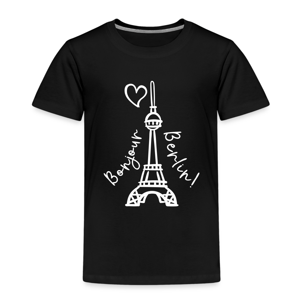 Eiffelturm in Berlin Bonjour - Kinder Premium T-Shirt - black