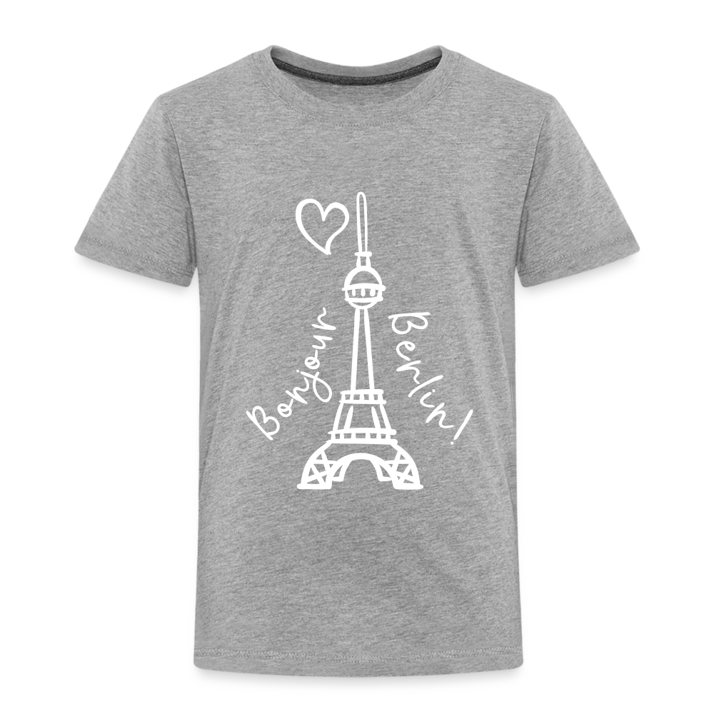 Eiffelturm in Berlin Bonjour - Kinder Premium T-Shirt - heather grey