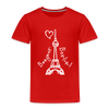 Eiffelturm in Berlin Bonjour - Kinder Premium T-Shirt - red