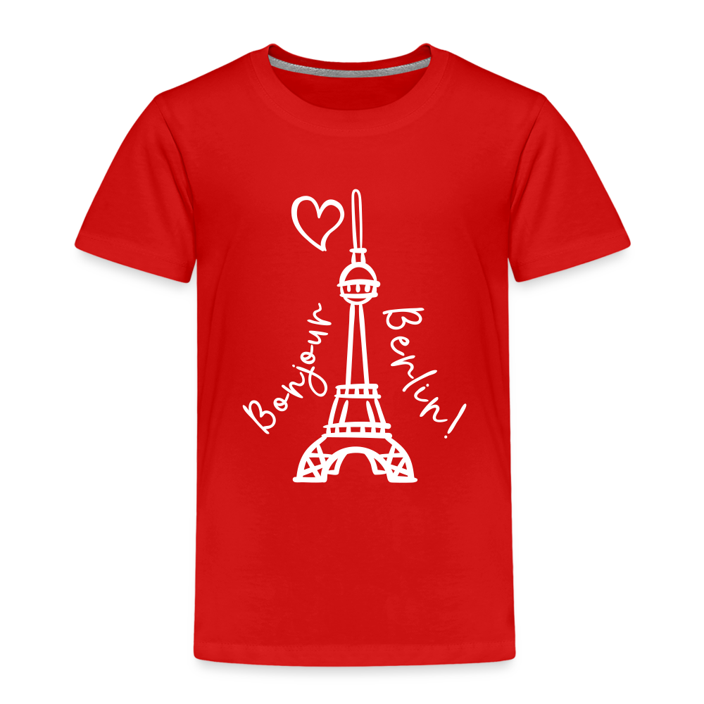 Eiffelturm in Berlin Bonjour - Kinder Premium T-Shirt - red