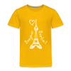 Eiffelturm in Berlin Bonjour - Kinder Premium T-Shirt - sun yellow