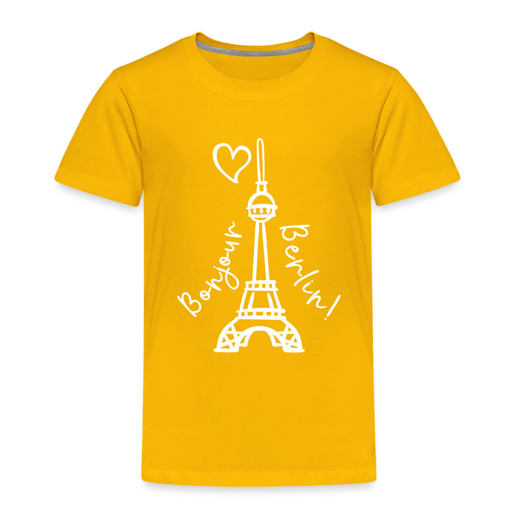 Eiffelturm in Berlin Bonjour - Kinder Premium T-Shirt - sun yellow