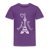 Eiffelturm in Berlin Bonjour - Kinder Premium T-Shirt - purple